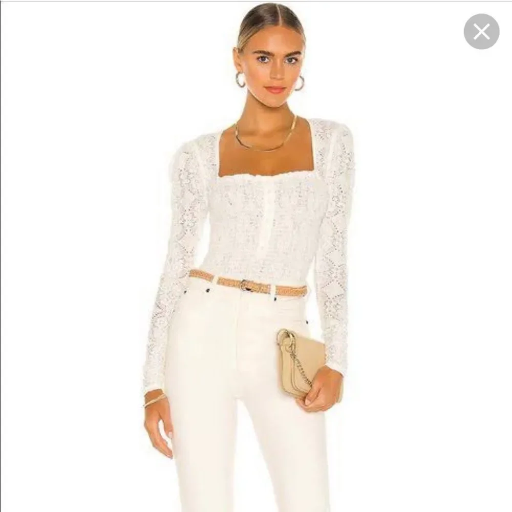 Free People Cream Top